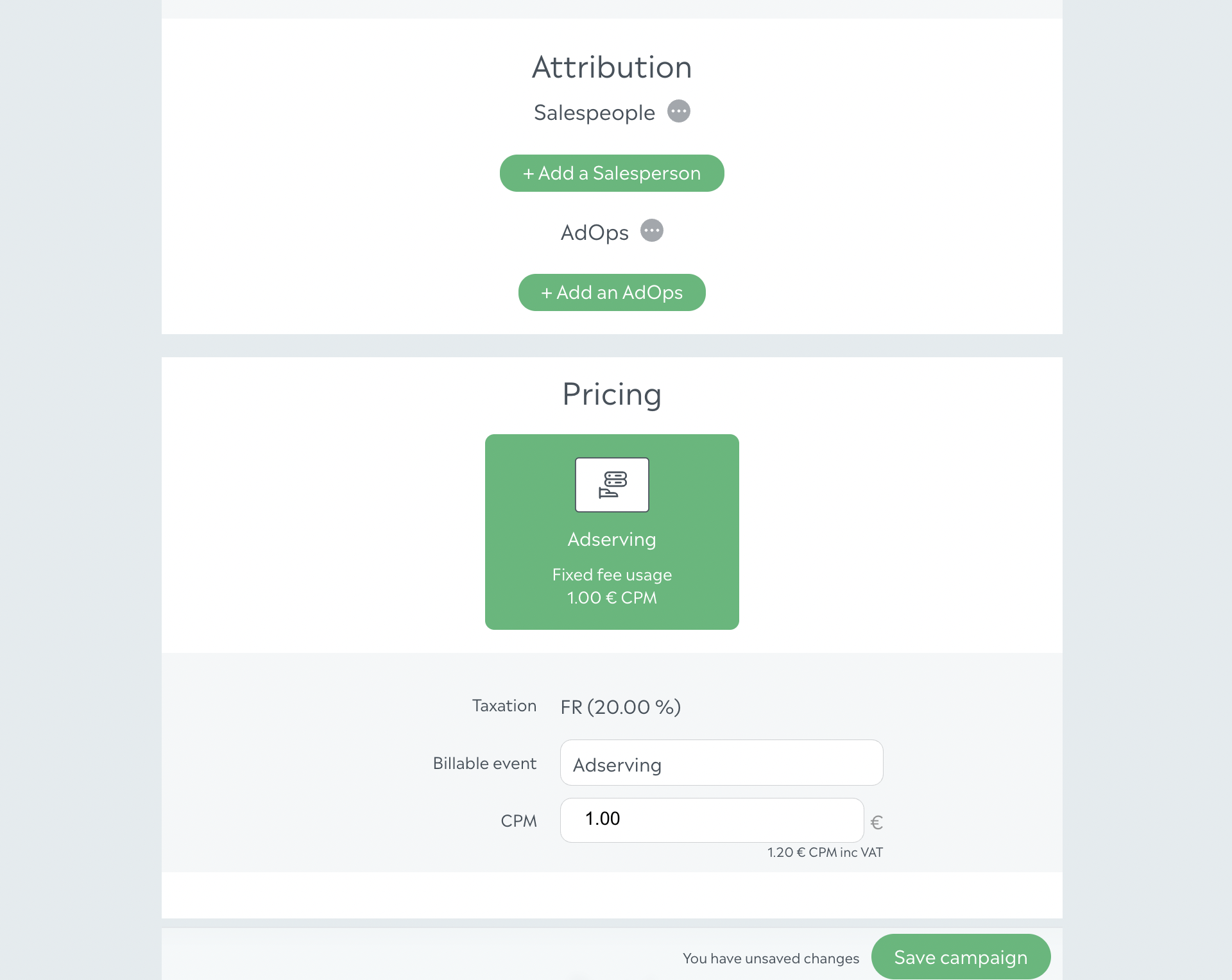 Attribution and Pricing